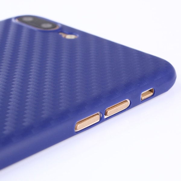 iPhone 8 Plus - Praktiskt Stilsäkert Carbonmodell (LEMAN) Svart