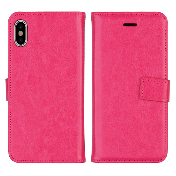 iPhone X/XS - Elegant lommebokdeksel (Jensen) Rosa