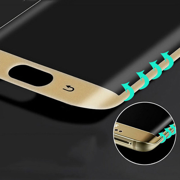 Samsung S7 Edge - ProGuard EXXO-Skärmskydd 3D (HD-Clear) Curved Svart
