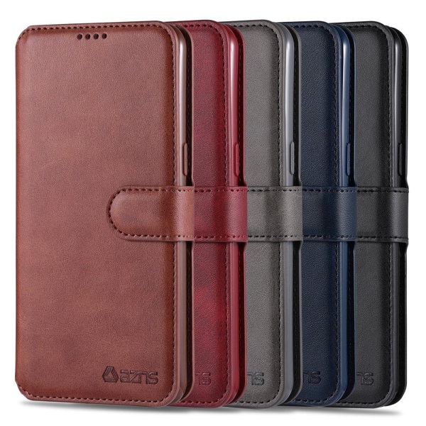 Samsung Galaxy A20S - Stilfuldt Yazunshi Wallet Cover Brun