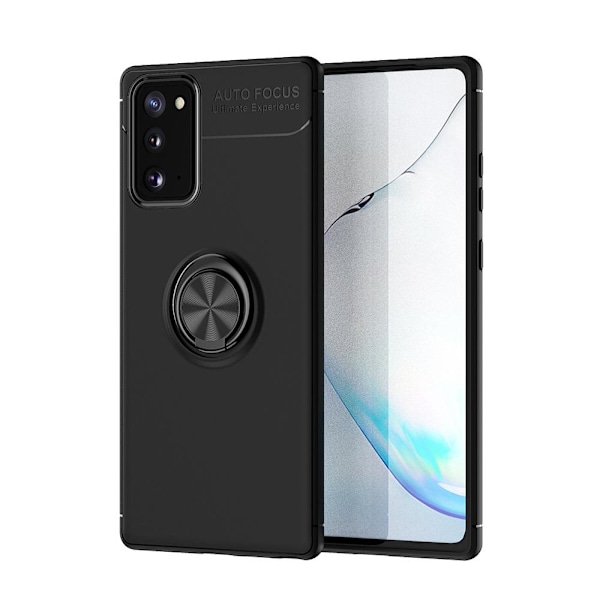 Samsung Galaxy S20FE - Stilsäkert Praktiskt Skal med Ringhållare Svart/Blå