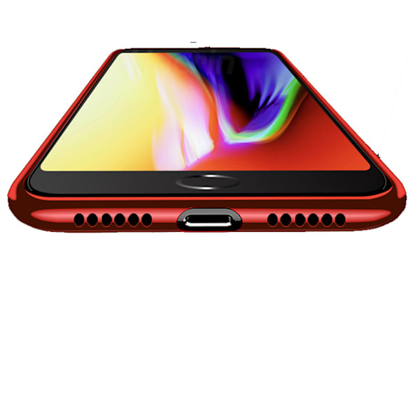 iPhone 7 - Snyggt Silikonskal i "metallfinish" från FLOVEME Svart