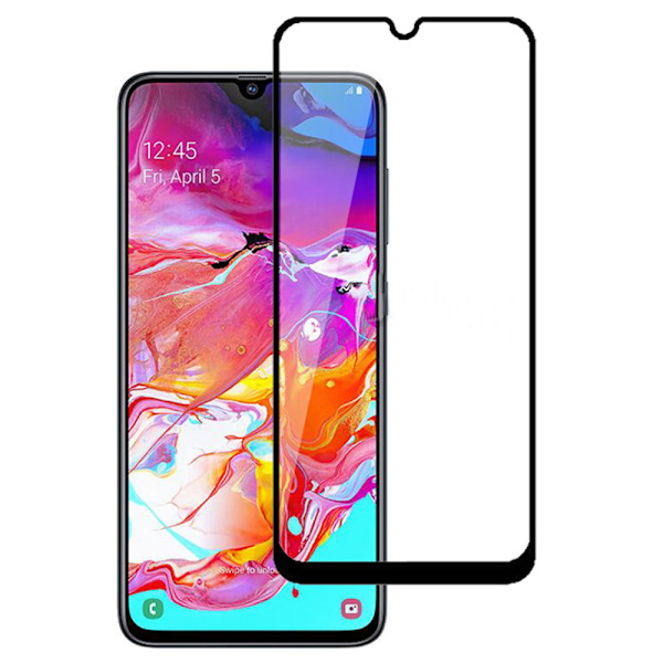 Samsung Galaxy A70 Skärmskydd 2.5D HD 0,3mm Svart