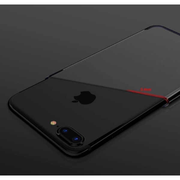 iPhone 7 PLUS - Elegant eksklusivt smart silikondeksel fra FLOVEME Silver