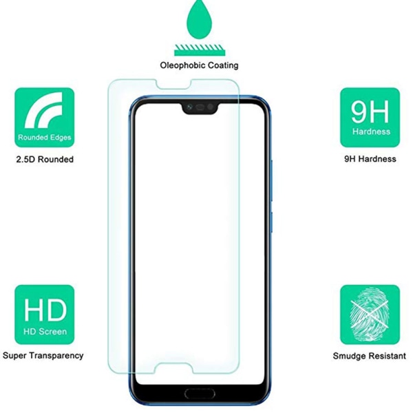 Näytönsuoja Standard 9H Screen-Fit HD-Clear Honor 10 Transparent/Genomskinlig
