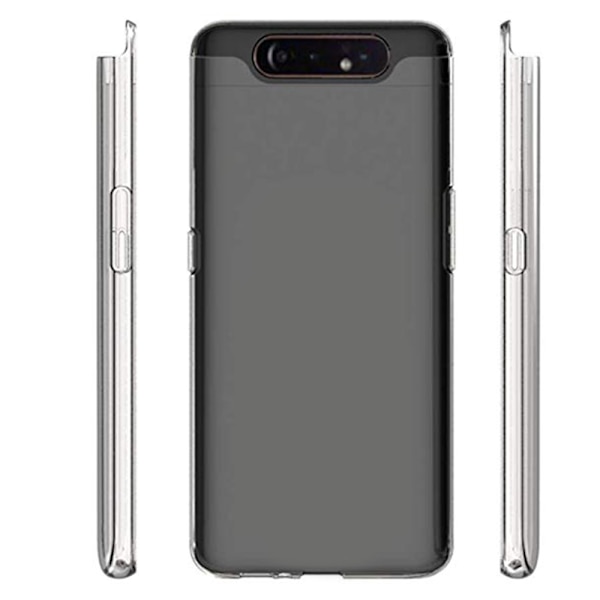 Samsung Galaxy A80 - Skyddande FLOVEME Silikonskal Transparent/Genomskinlig