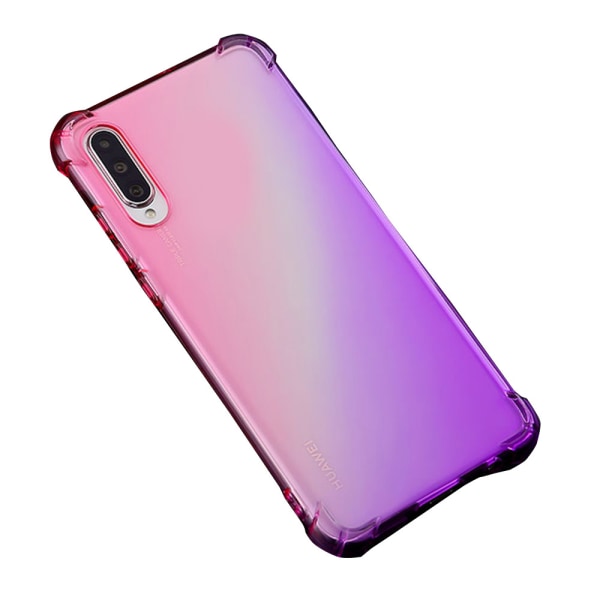 Elegant Silikonskal - Huawei P30 Blå/Rosa