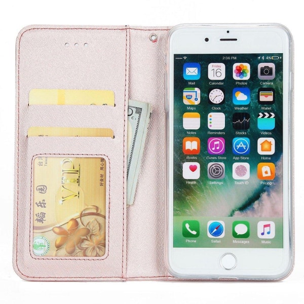 iPhone 8 Plus - Glat FLOVEME Wallet cover Grön