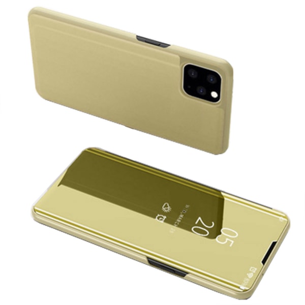 iPhone 15 Pro - Stilsäkert Smart LEMAN Fodral Guld