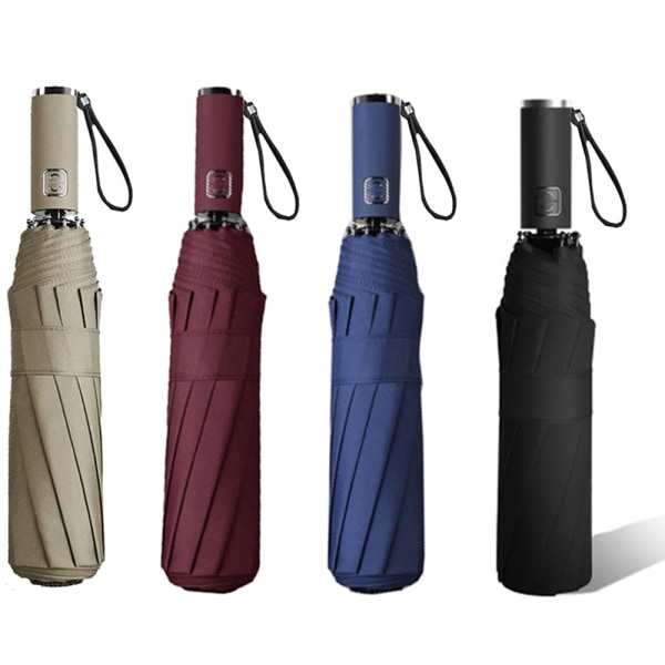 Käytännöllinen tehokas automaattinen sateenvarjo Khaki Khaki