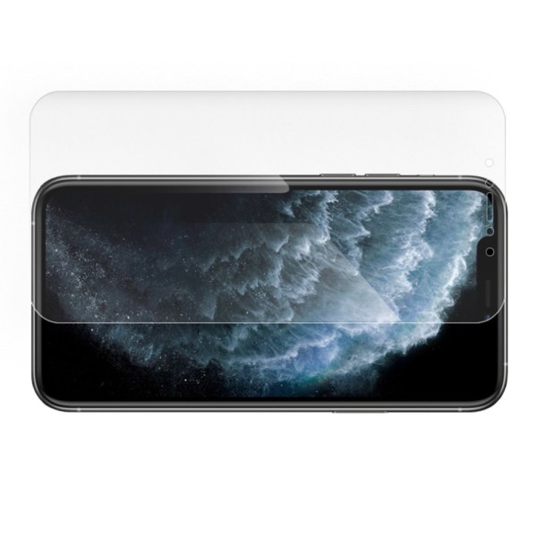 iPhone 11 Pro Max 3-PACK Skærmbeskytter For & Bag 9H Nano-Soft Transparent/Genomskinlig Transparent/Genomskinlig