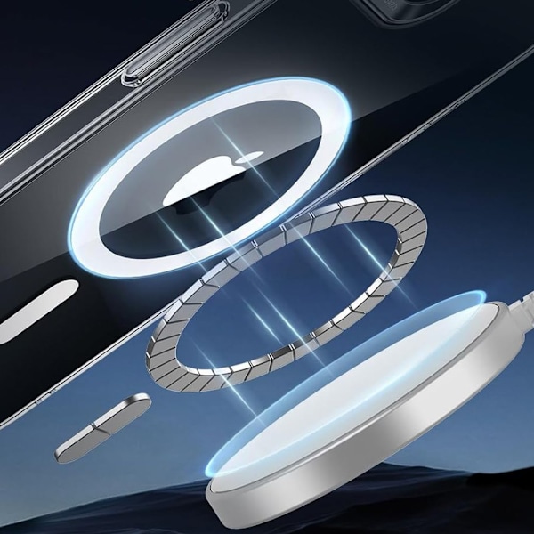 iPhone 16E - MagSafe Skyddande Skal Genomskinlig