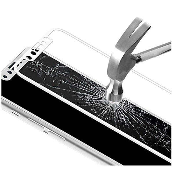 2-PACK! MyGuard Skärmskydd av Carbonmodell för iPhone X Vit