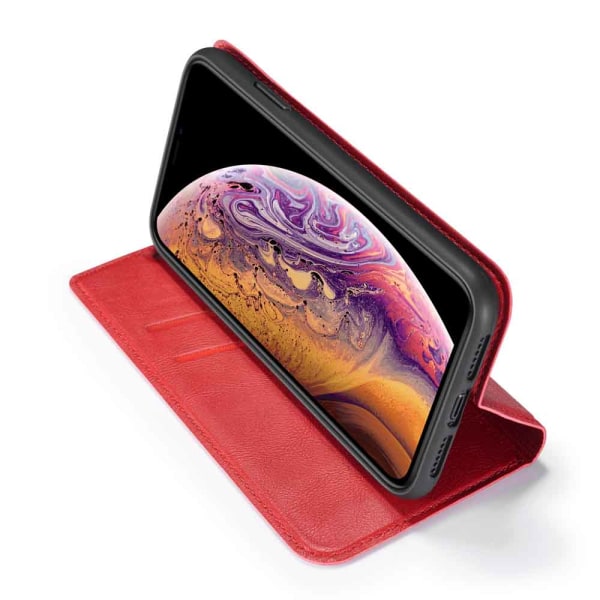 iPhone 11 Pro Max - Robust, beskyttende pung-etui Röd