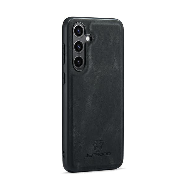 Læderpung med magnetisk holder til Galaxy S24 Röd