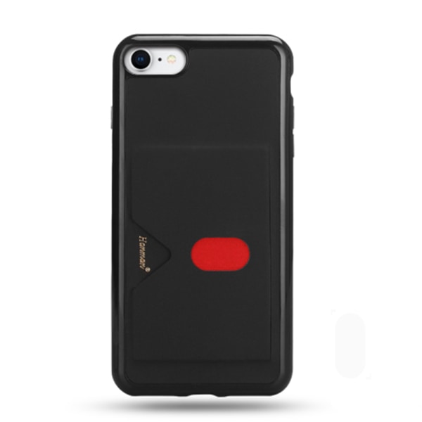 iPhone SE 2020 - Stilig praktisk deksel med kortspor (HANMAN) Svart