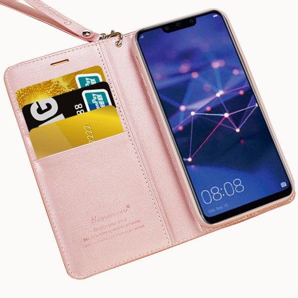 Hanman Elegant -lompakkokotelo Huawei Mate 20 Lite -puhelimelle Marinblå