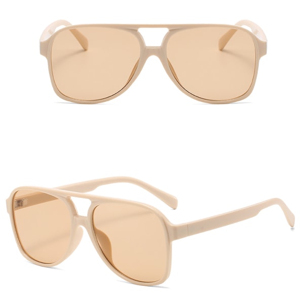 Stilige polariserte solbriller Beige/Brun