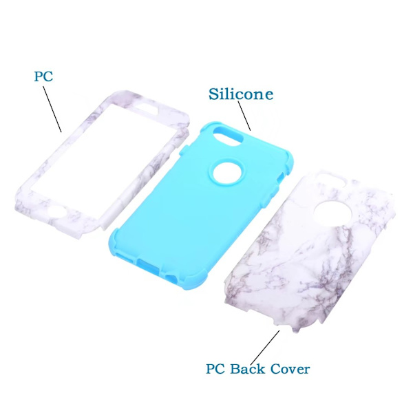 Integrerat Skyddsfodral för iPhone 6/6S Plus Blå