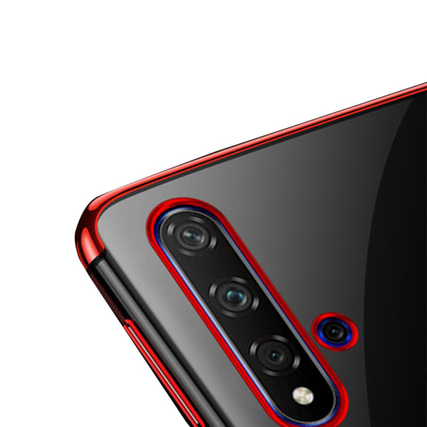 Huawei Honor 20 - Stilig Floveme silikondeksel Röd