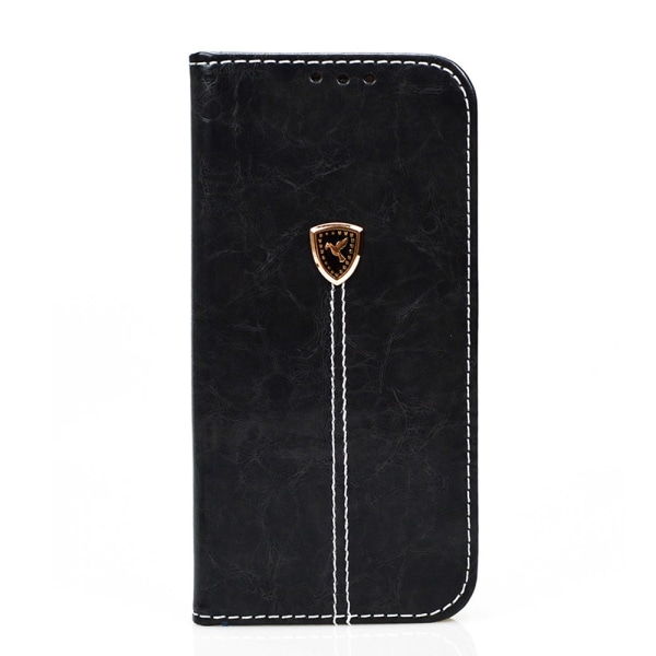 iPhone X/XS-Läder Plånboksfodral Mörkbrun