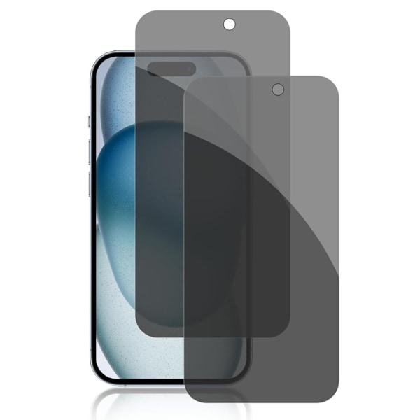 iPhone 15 Pro Max Skärmskydd Anti-Spy HD 0,3mm Svart