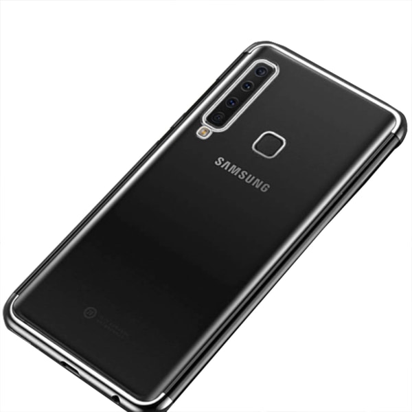 Eksklusivt silikonebeskyttelsescover - Samsung Galaxy A9 2018 Silver