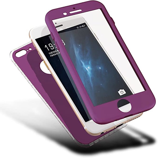 iPhone 7 Plus - Beskyttende stilfuld dobbeltskal (FLOVEME) Blå
