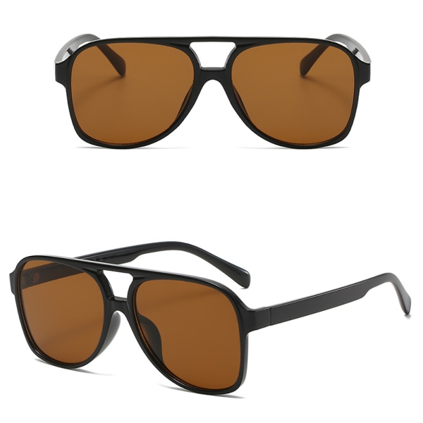 Stilfulde eksklusive polariserede solbriller Svart/Guld