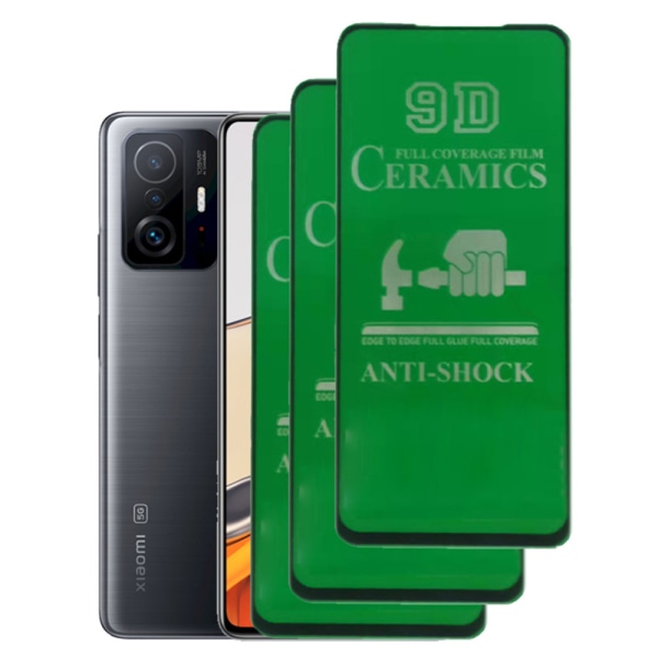3-PACK Redmi Note 11 Pro 5G keraaminen näytönsuoja HD 0,3mm Transparent