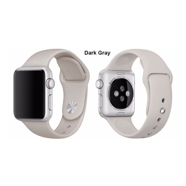 Apple Watch 42mm - NORTH EDGE Tyylikäs silikonirannekoru Vit L