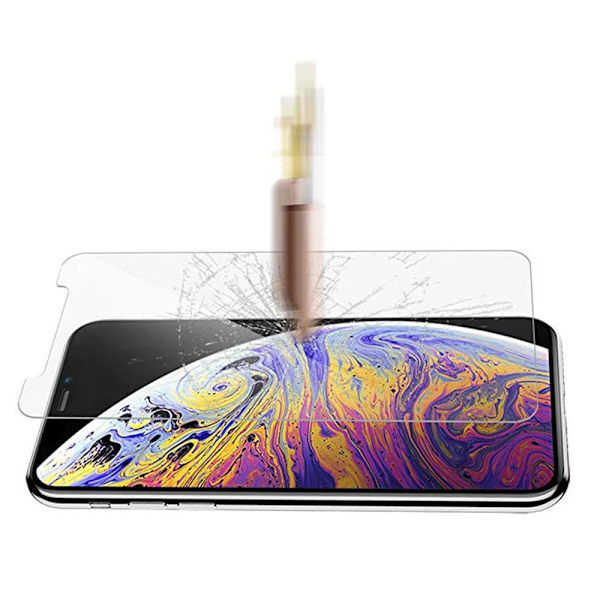 iPhone XS Max 2-PACK Skärmskydd Standard 9H 0,3mm HD-Clear Transparent/Genomskinlig