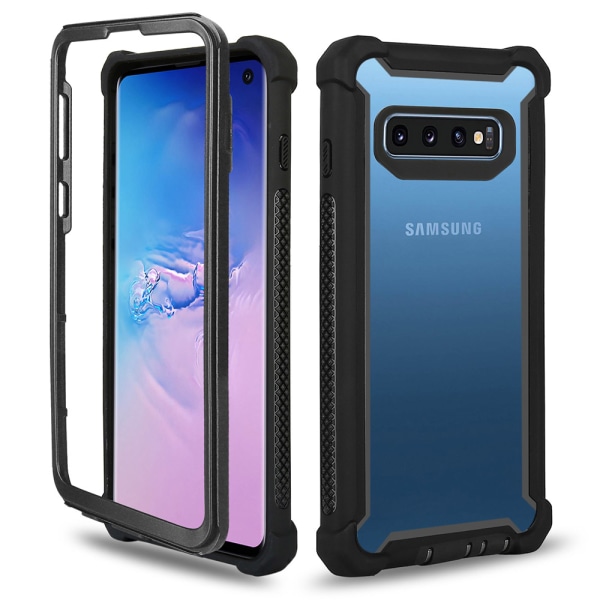 Samsung Galaxy S10e - Ainutlaatuinen EXXO-suojakotelo Kulmasuoja Kamouflage Rosa