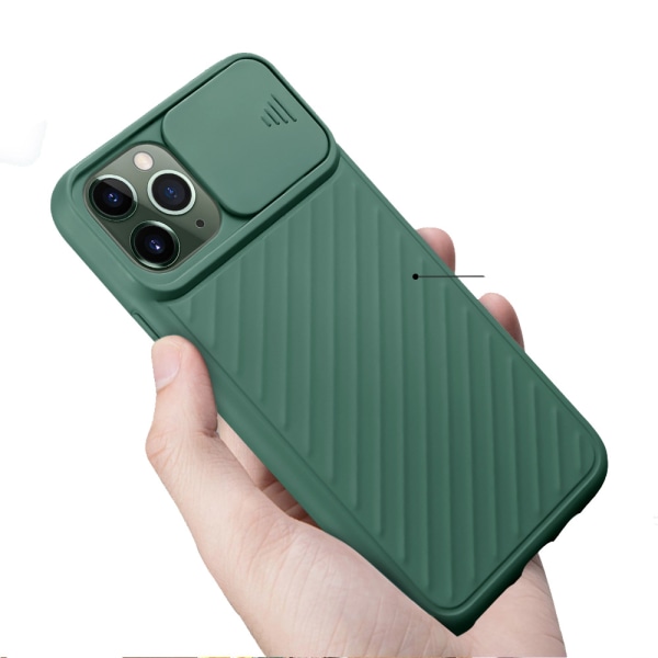 Iskuja vaimentava suojus CAMERA PROTECTION - iPhone 11 Pro Ljusblå