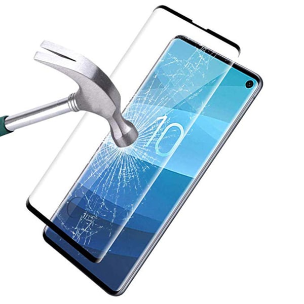 2-PACK Samsung Galaxy S10+ näytönsuoja koteloystävällinen HD 0,3 mm Svart