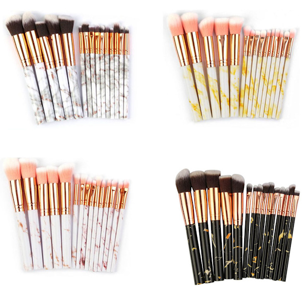 15 stk. Patie-Minerals Makeup Kosmetiske Børster Grå