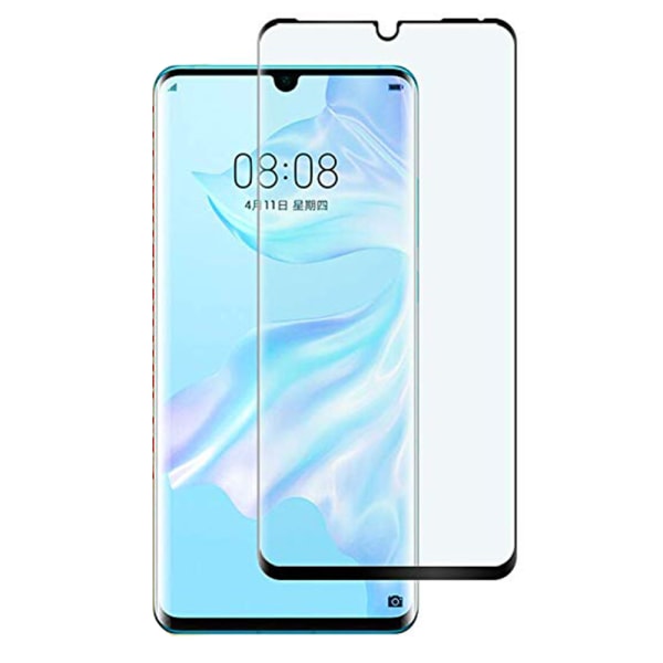 P30 Pro Skärmskydd FULL-GLUE 3D 9H 0,2mm HD-Clear Svart