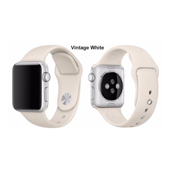 Apple Watch 42mm - LEMANin silikoniranneke (alkuperäinen) Ljusgrå L