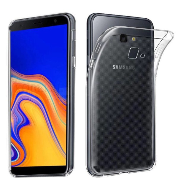 Floveme beskyttende silikondeksel - Samsung Galaxy J4+ 2018 Transparent/Genomskinlig