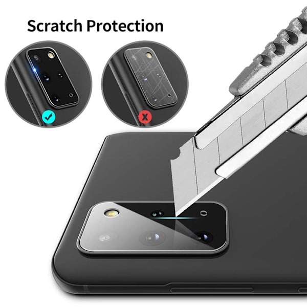 S20 Plus 2.5D Högkvalitativt HD-Clear Ultratunt Kameralinsskydd Transparent/Genomskinlig