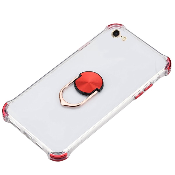 iPhone 6/6S - Effektfullt Elegant Skal med Ringhållare Röd