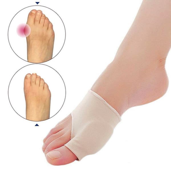 Mjuka Skydd för Hallux Valgus Stortå Beige Small
