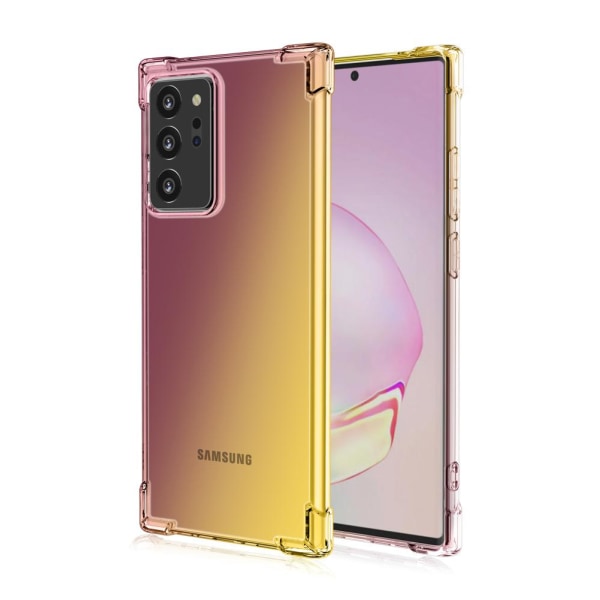 Samsung Galaxy Note 20 Ultra - Iskunkestävä tyylikäs kansi Svart/Guld