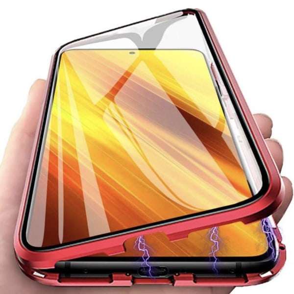 Samsung Galaxy S22 - Kraftig dobbel magnetisk deksel Röd