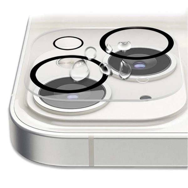 2-PAKKET iPhone 13 Mini 2.5D HD kameralinsedeksel Transparent/Genomskinlig