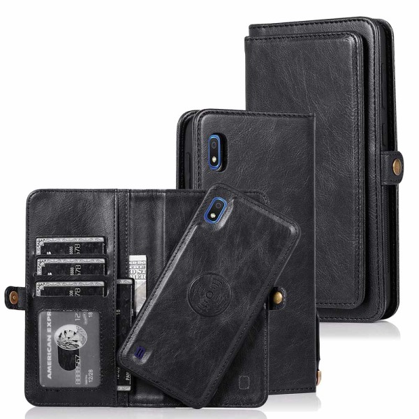 Stilig effektivt lommebokdeksel - Samsung Galaxy A10 Mörkgrön