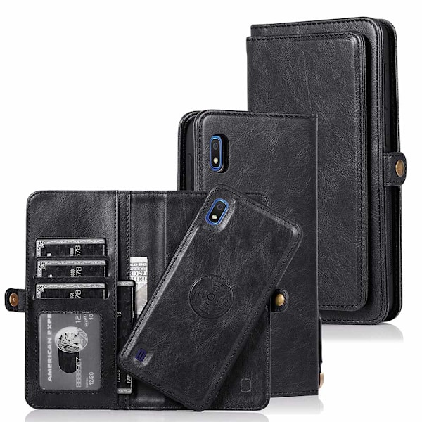 Stilsäkert Effektfullt Plånboksfodral - Samsung Galaxy A10 Mörkblå