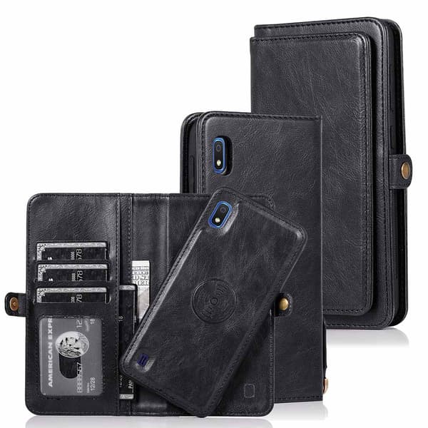 Stilsäkert Effektfullt Plånboksfodral - Samsung Galaxy A10 Mörkblå Mörkblå