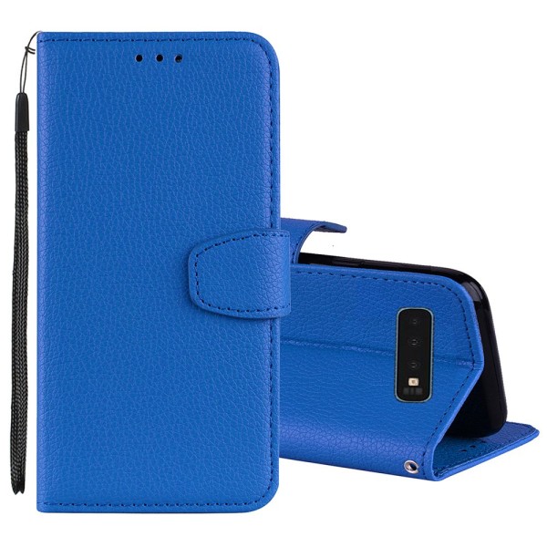 Tyylikäs lompakkokotelo - Samsung Galaxy S10 Plus Blå