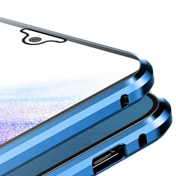 Samsung Galaxy A14 5G - Magnetiskt Dubbelsidigt Skal Marinblå